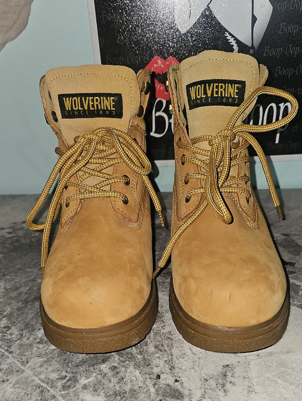 NWOT Wolverine Men's 6" Tan Suede Work Boots - Size 9M